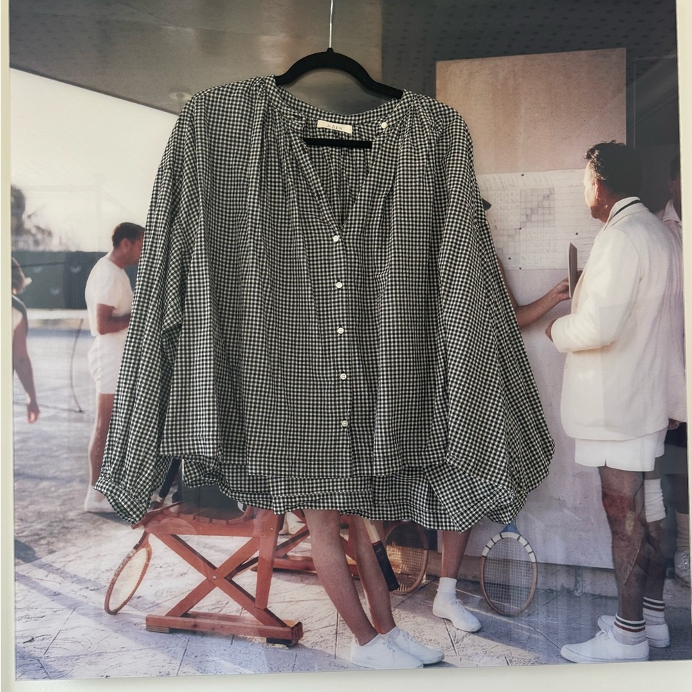 Doen Jane Blouse Black Gingham
